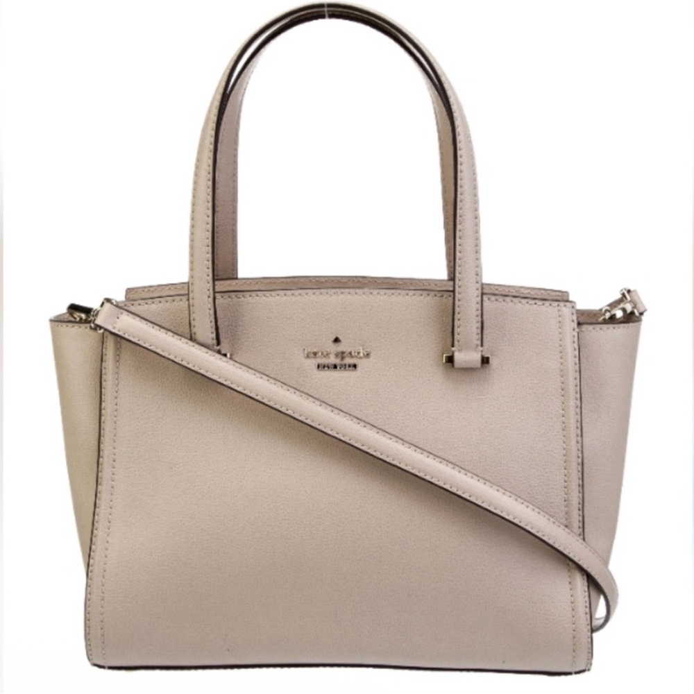 Kate Spade Taupe Satchel Bag EUC
